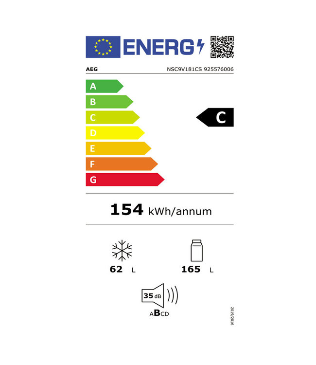 AEG  9000 serie MultiChill 0°C Koel/vrieskast inbouw 178 cm NSC9V181CS