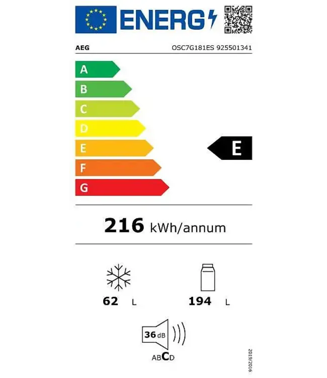 7000 serie GreenZone Koel/vrieskast inbouw 178 cm OSC7G181ES