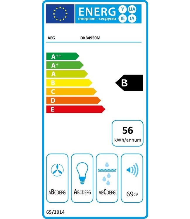 AEG 6000 serie ExtractionTech Schouwafzuigkap 90 cm DKB4950M
