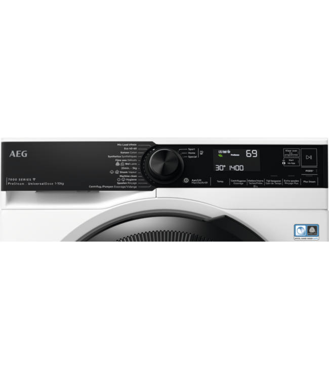 AEG 7000 serie ProSteam® UniversalDose Wasmachine voorlader 10 kg LR76CUCA06