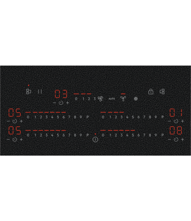 AEG Kookplaat met afzuiging - 6000 ComboHob met Bridge functie, SaphirMatt® 80 cm NCP84C01CZ