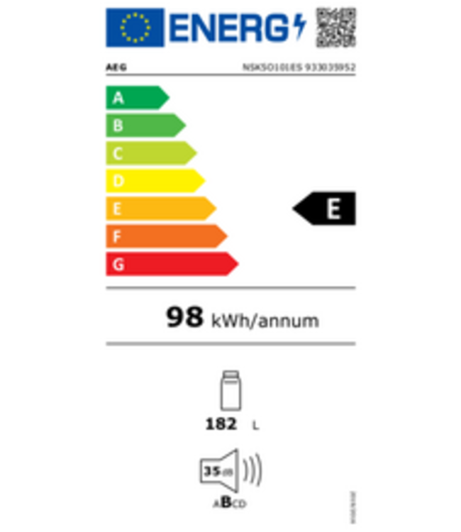 AEG Koelkast inbouw 103 cm NSK5O101ES