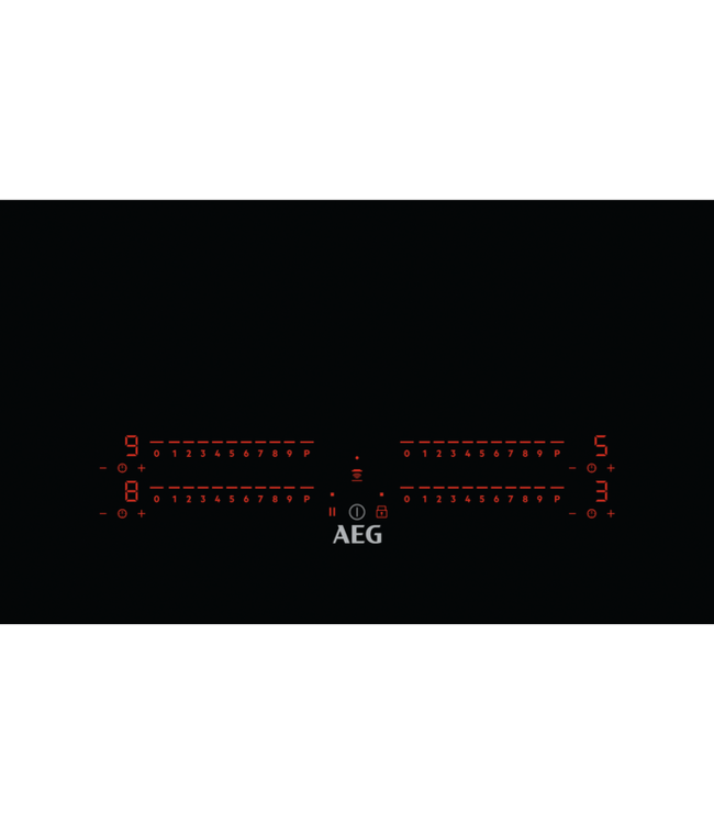 AEG 3000 serie Pure Black inductie Kookplaat 80 cm IPE8453SFB