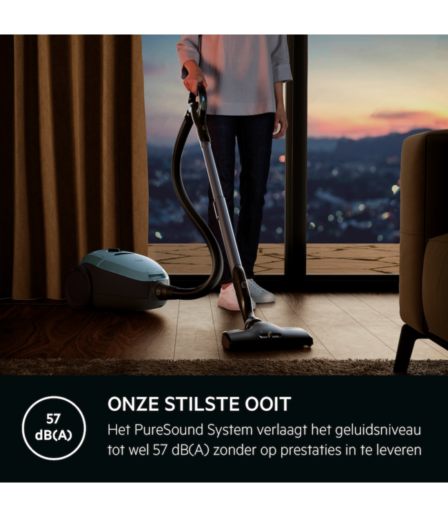 AEG VX8 Stofzuiger Met stofzak - 57 dB - Parketzuigmond VX82-1-4MB