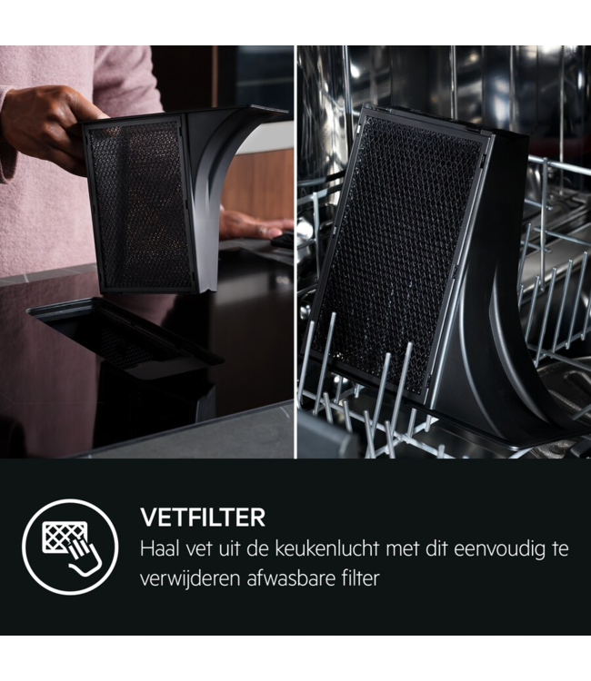 AEG Kookplaat met afzuiging - 6000 serie ComboHob met Bridge functie, 70 cm NCH74B01CB