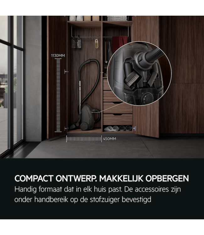 AEG CLEAN 5000 Stofzuiger Met stofzak - 78 dB AB51C2DR