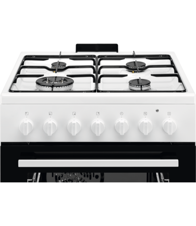 AEG Elektrisch fornuis met gaskookplaat CKB64101BW