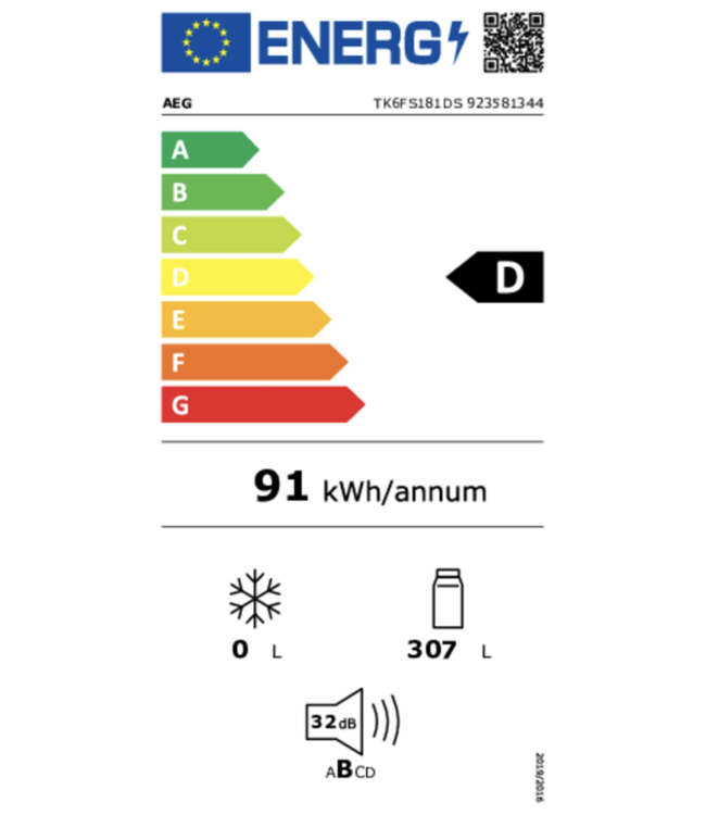 AEG CustomFlex® Koelkast inbouw 178 cm TK6FS181DS