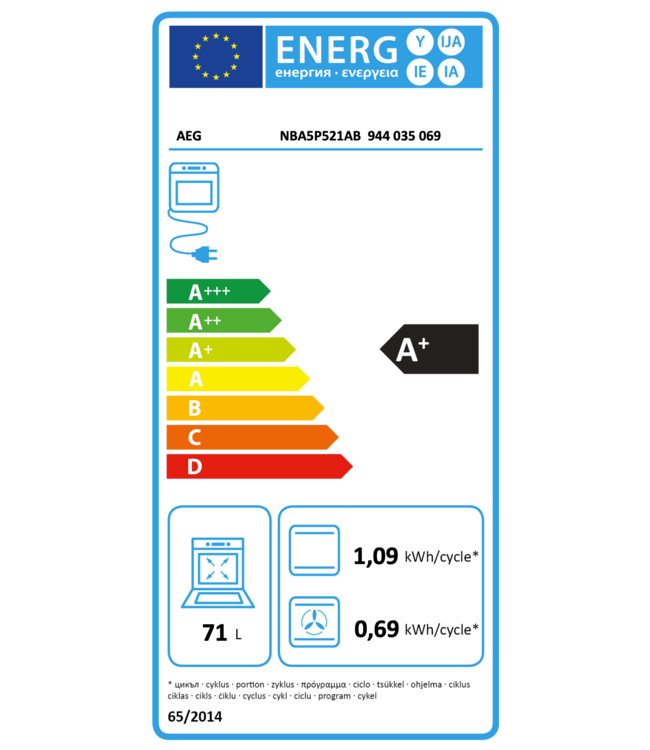 AEG 5000 SurroundCook met SteamBake - Heteluchtoven met stoomondersteuning met pyrolysereiniging NBA5P521AB