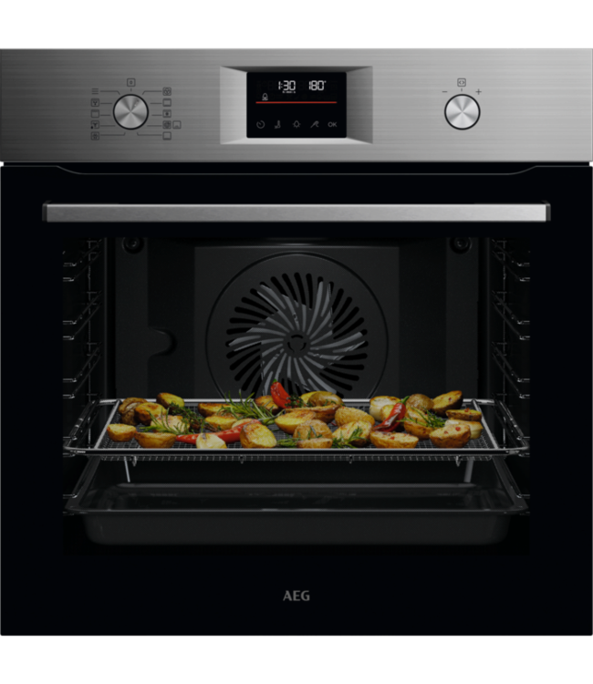 AEG 6000 SenseCook - Heteluchtoven met pyrolysereiniging  OS6PB52AM