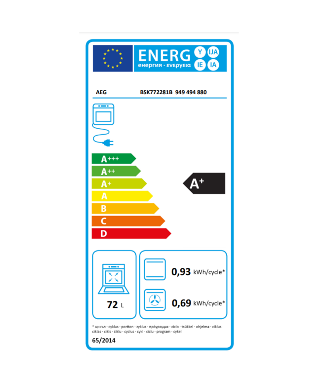 AEG 7000 serie SteamCrisp Heteluchtoven met stoomondersteuning met pyrolysereiniging BSK772281B