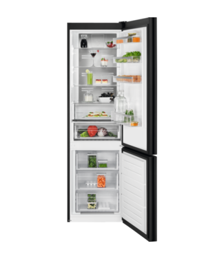 AEG AEG 8000 serie Cooling 360° - Koel/vrieskast vrijstaand 201 cm zwart mat glas ORC8M361DT