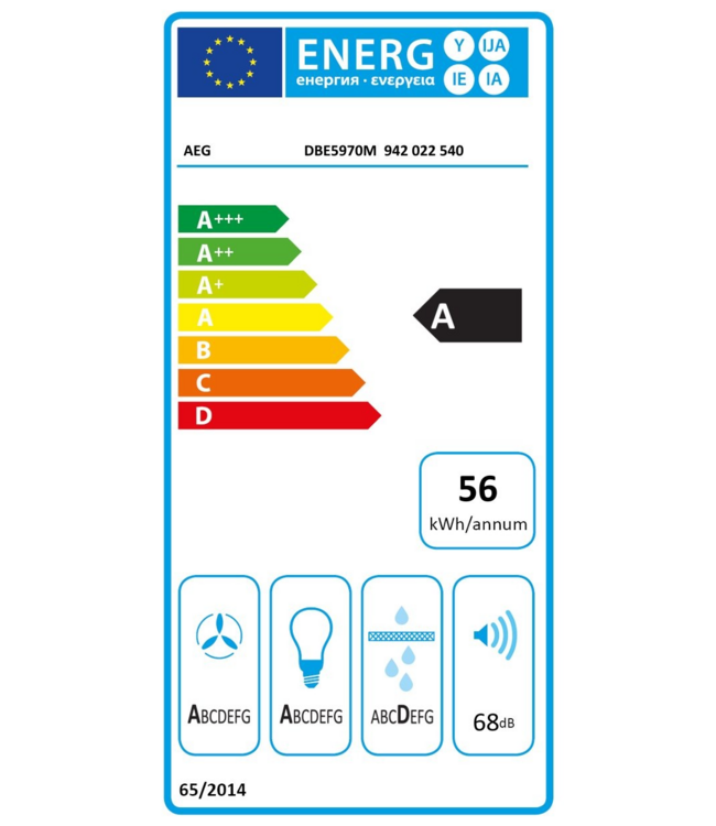 AEG 5000 ExtractionTech - Schouwafzuigkap 90 cm DBE5971R
