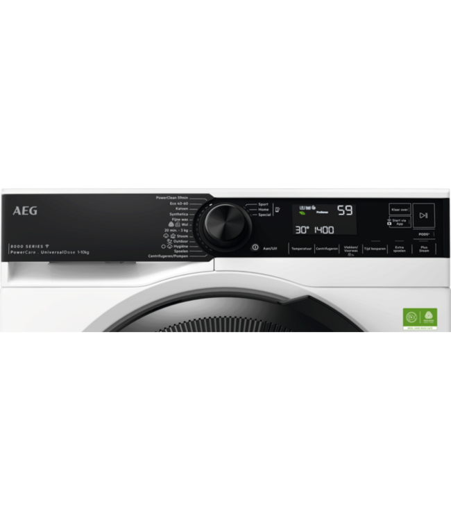 AEG 8000 PowerCare - UniversalDose Wasmachine voorlader 10 kg LR86XDOSE