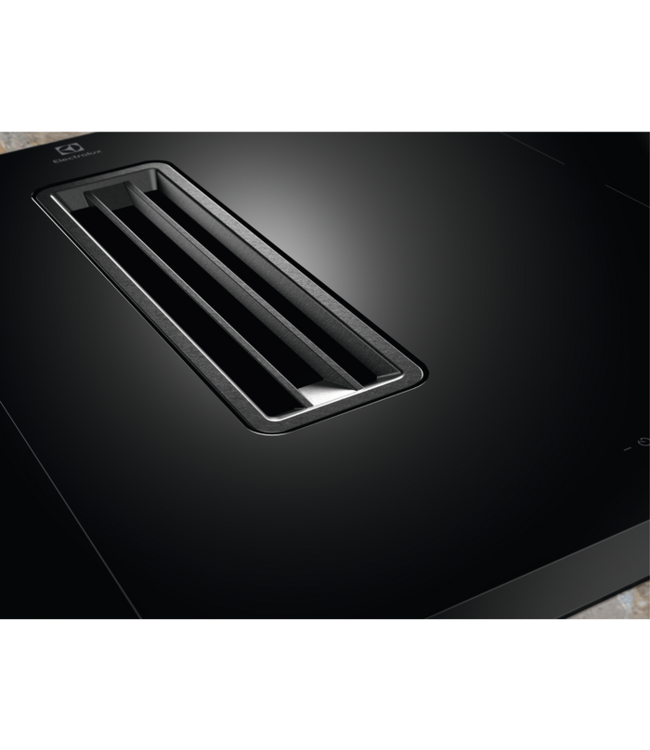 Electrolux 600 ComboHob met Bridge functie - Inductiekookplaat met afzuiging, 70 cm KCD73443