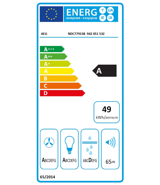 AEG 7000 SilenceTech - Plafondafzuigkap 90 cm NDC7791SB