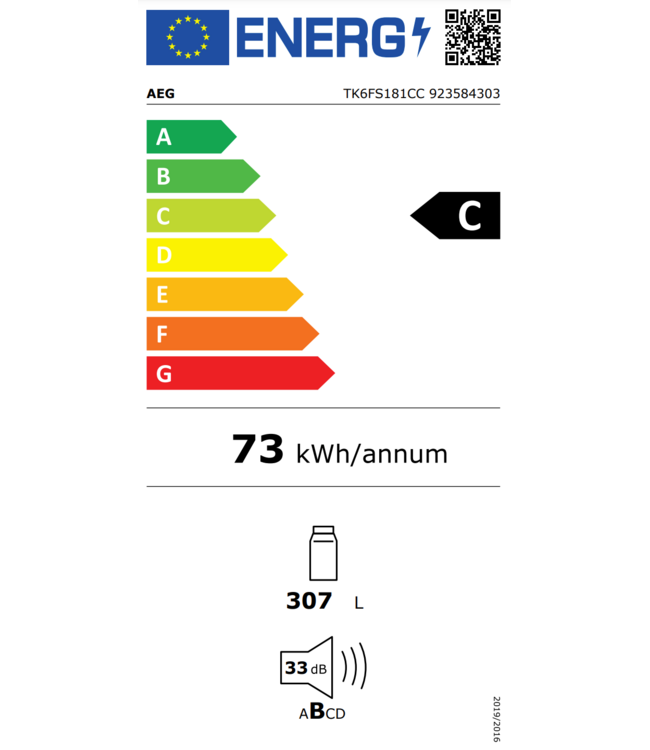 AEG CustomFlex® Koelkast inbouw 178 cm TK6FS181CC