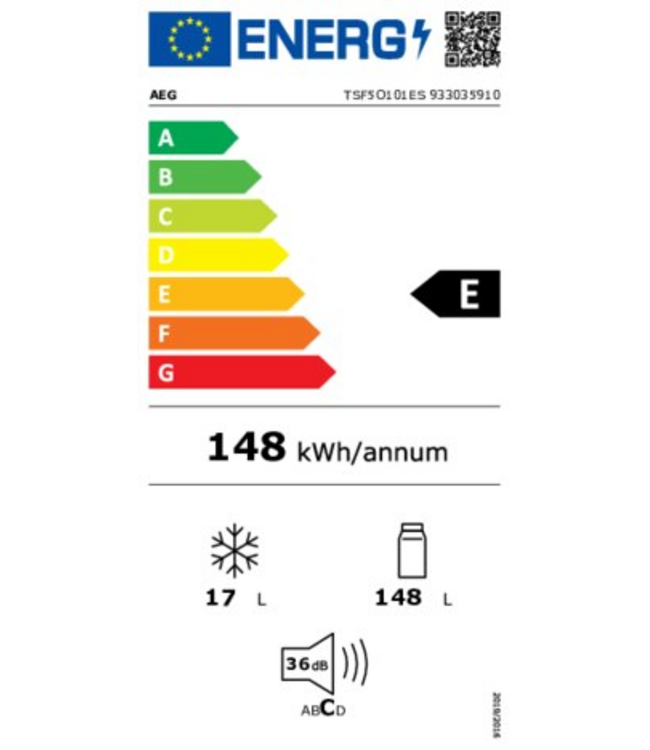 AEG Koelkast inbouw 103 cm TSF5O101ES