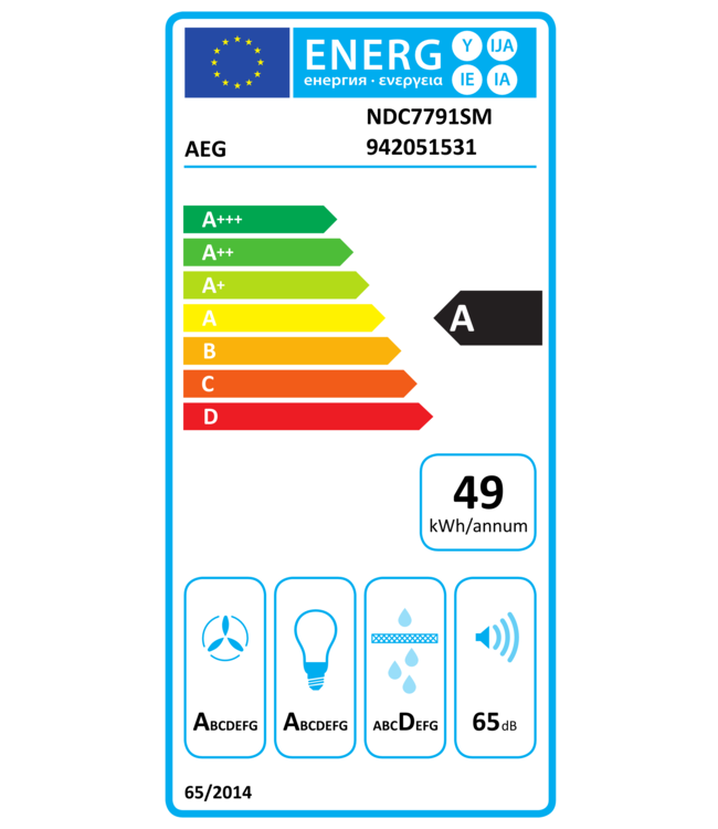 AEG 7000 SilenceTech - Plafondafzuigkap 90 cm NDC7791SM