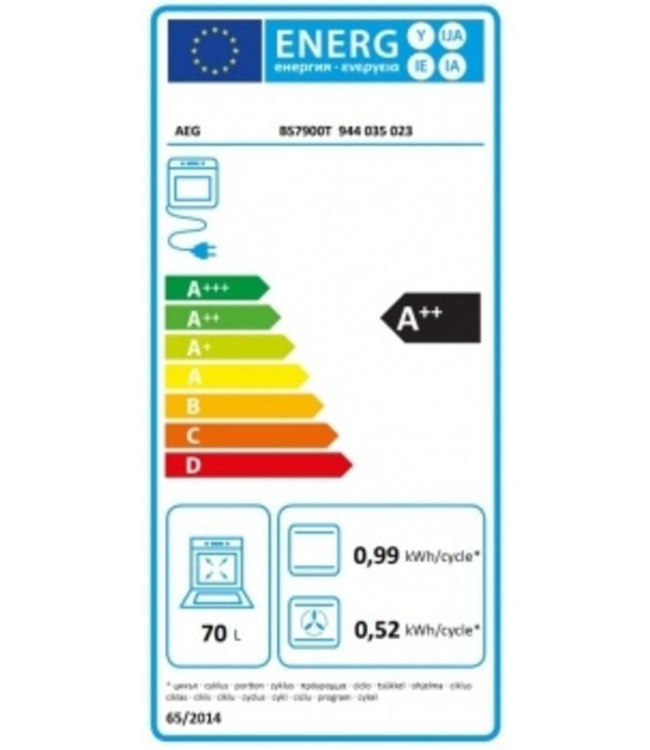 AEG 8000 MealAssist met SteamPro Combi hetelucht- en stoomoven  BS7900T