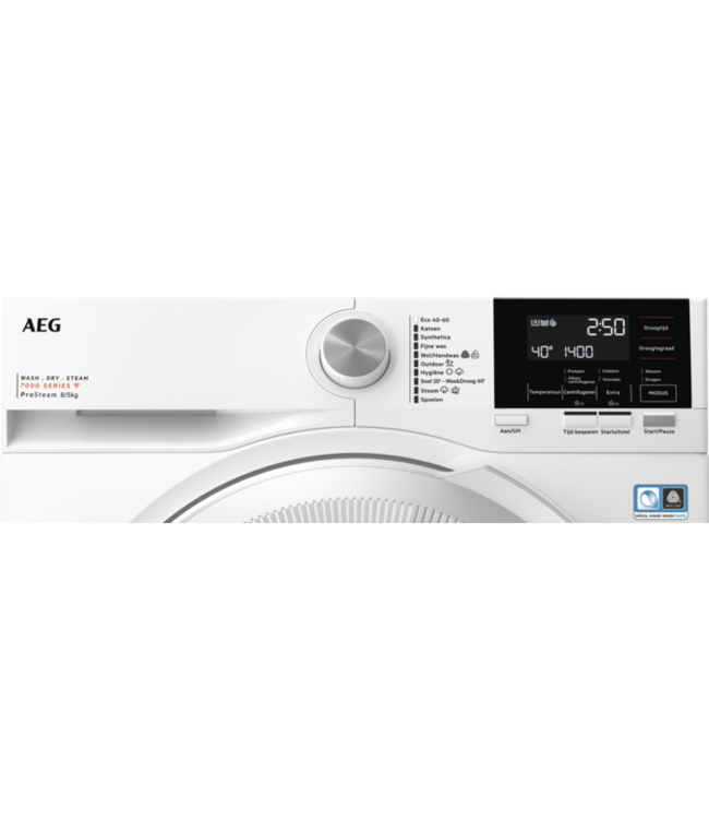 AEG 7000 ProSteam® - Condensatie Was-droogcombinatie 8 kg  LWR73842