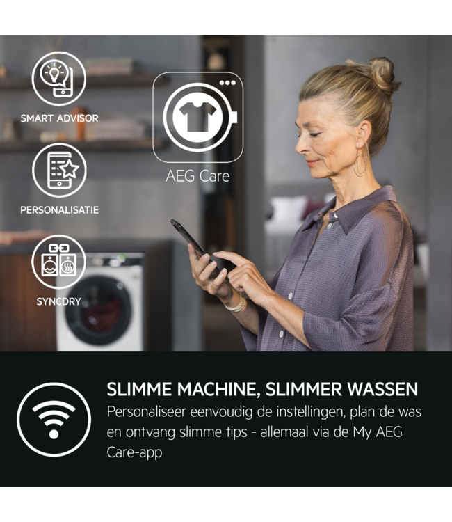 AEG 9000 AbsoluteCare® Plus - Warmtepomp Droger 9 kg TR969PB4C