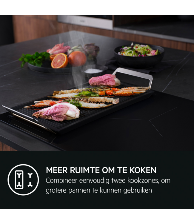 AEG 8000 Sense Boil+Fry - inductiekookplaat, 80 cm NIG84B30IB