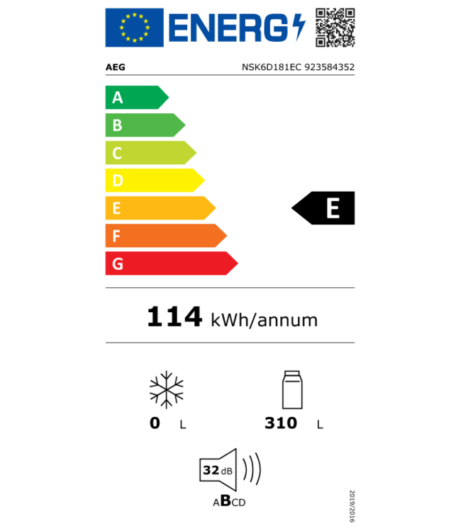 AEG CustomFlex® Koelkast inbouw 178 cm NSK6D181BC