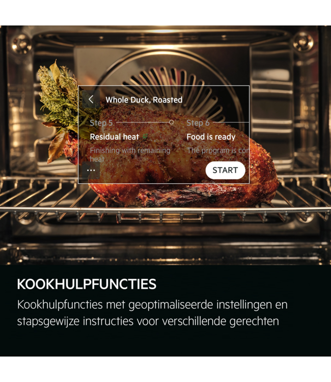 AEG 8000 MealAssist met SteamPro - Combi hetelucht- en stoomoven TB8SB73ZAB