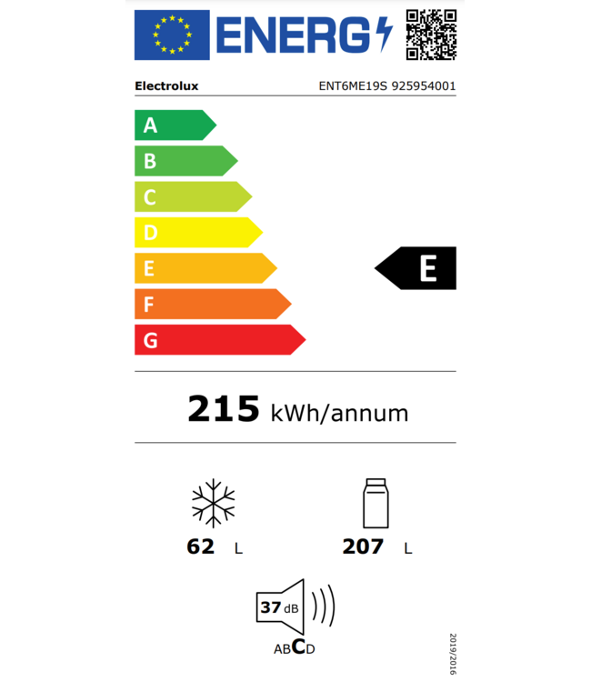 Electrolux 600 serie TwinTech® NoFrost - Koel/vrieskast inbouw 189.4 cm ENT6ME19S