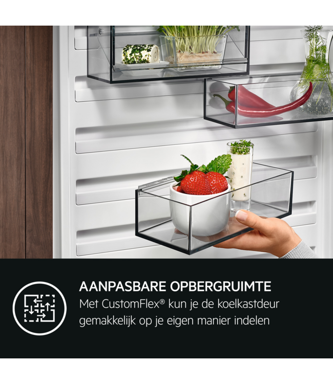 AEG 6000 serie TwinTech® NoFrost Koel/vrieskast inbouw MultiSpace 189.4 cm NSC6M191ES