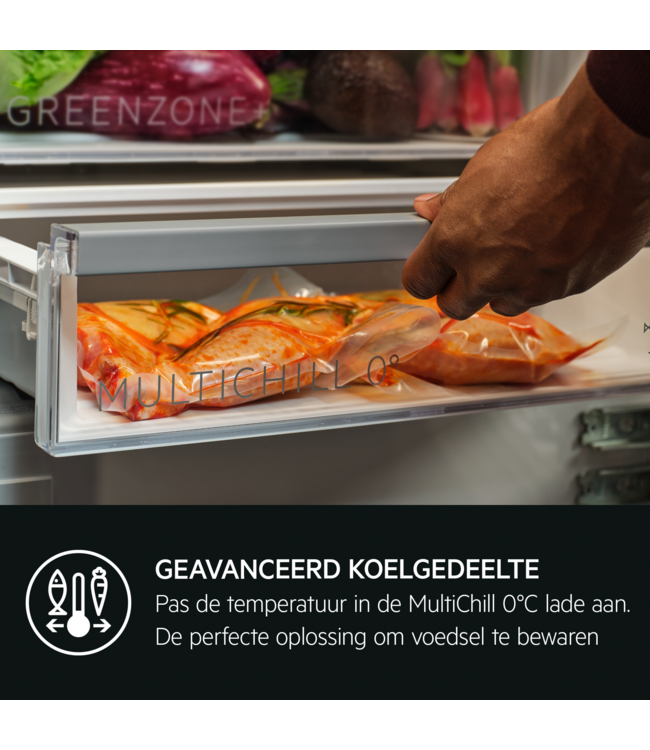 AEG 9000 MultiChill 0°C - Koel/vrieskast inbouw 178 cm EK9B18C