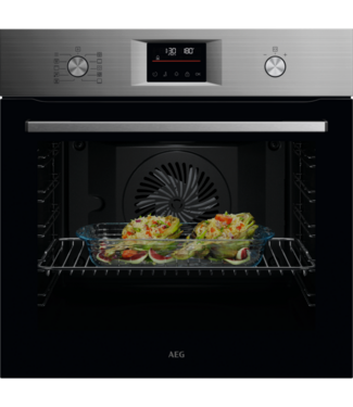 AEG AEG 5000 SurroundCook met SteamBake - Heteluchtoven met stoomondersteuning met pyrolysereiniging OA5PB40WAM
