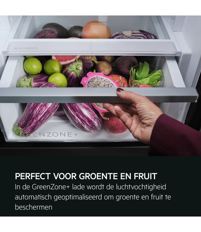 AEG 7000 GreenZone+ - Koel/vrieskast vrijstaand 202 cm vingervlekvrije rvs ORC7P361CX