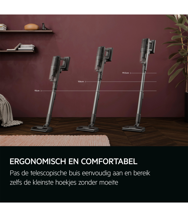 AEG Ultimate 8000 Steelstofzuiger tot 90 min gebruiksduur AP82UB25DB