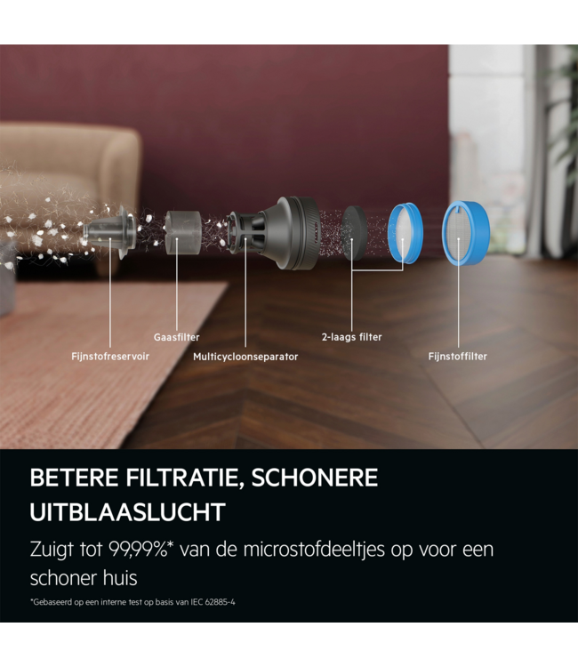 AEG Ultimate 8000 Steelstofzuiger tot 90 min gebruiksduur AP82UB25DB
