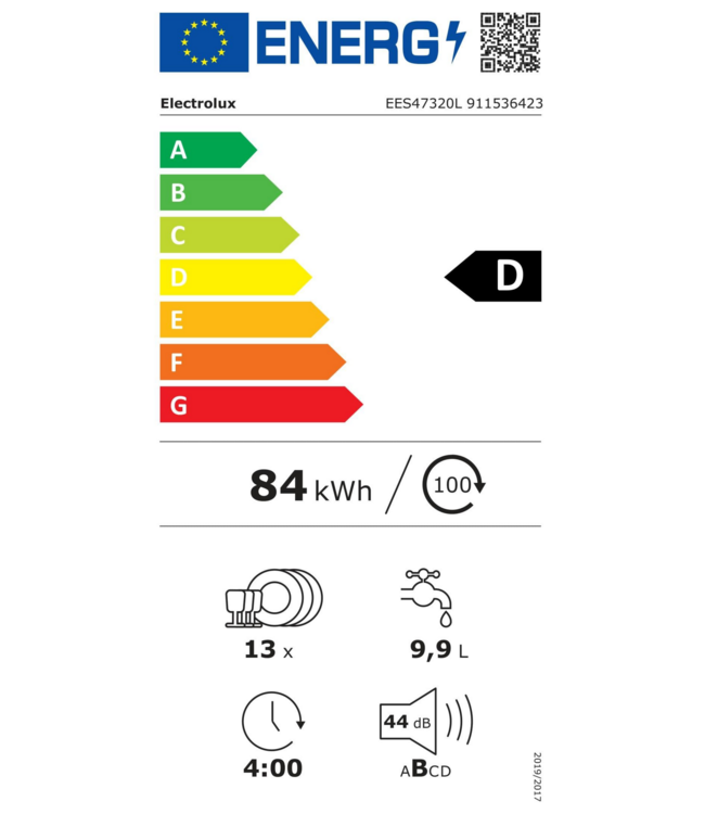 Electrolux 600 SatelliteClean Inbouwvaatwasser EES47320L