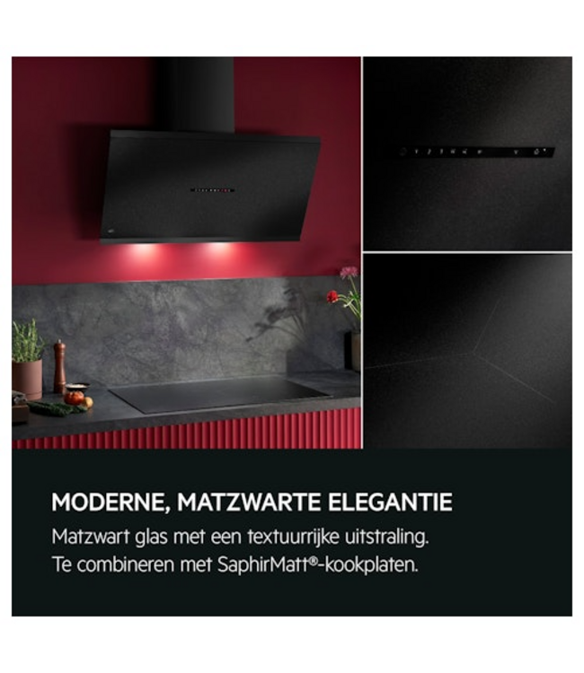 AEG 8000 AuroraTech - Schouwafzuigkap 90 cm met Hob2Hood  NDV8791CZ
