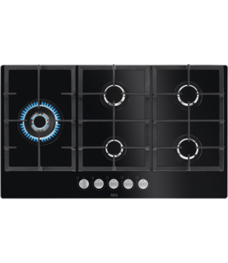 AEG AEG 6000 serie Gas on Glass gas 90 cm HKB95820NB