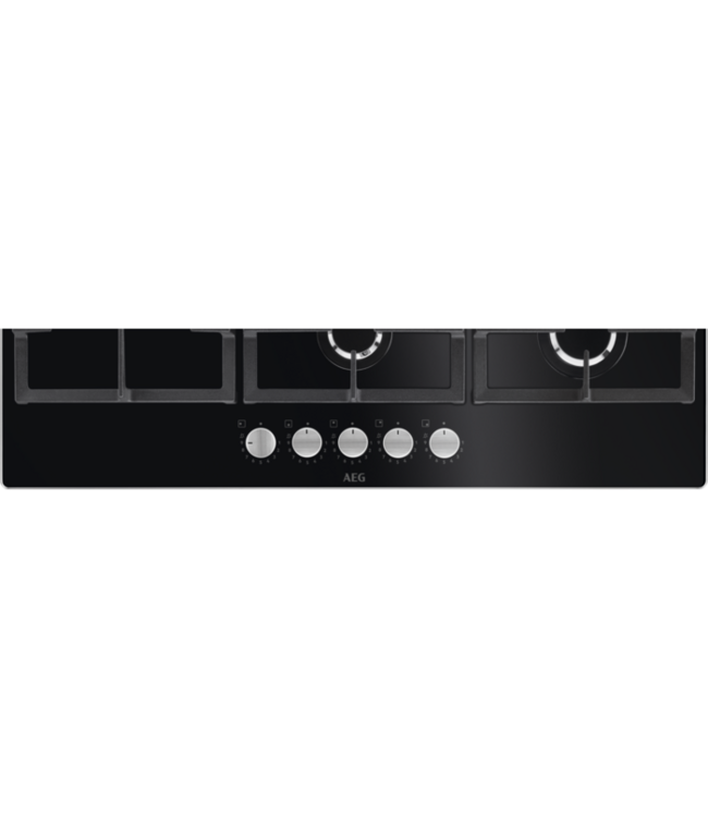 AEG 6000 serie Gas on Glass gas 90 cm HKB95820NB