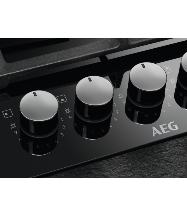 AEG 6000 serie Gas on Glass gas 90 cm HKB95820NB