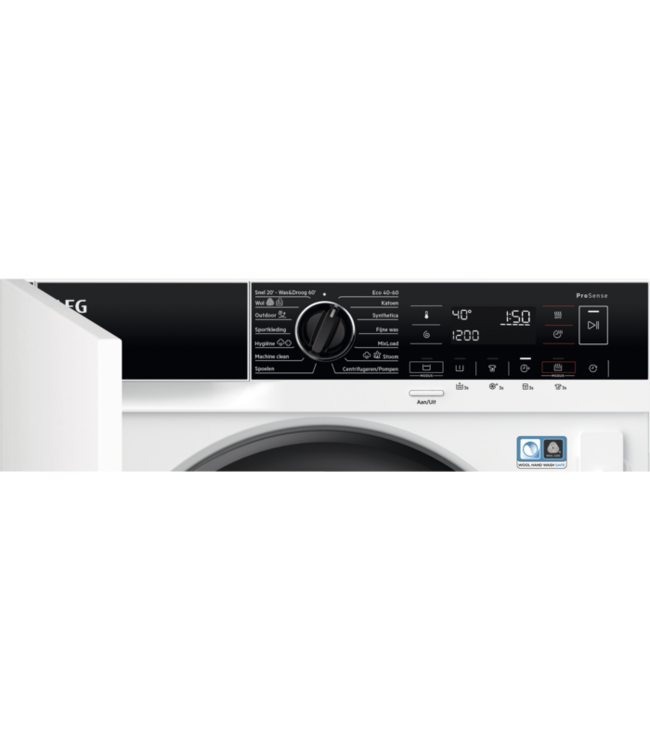 AEG 7000 ProSteam® - Condensatie Was-droogcombinatie voor inbouw 8 kg LWR7786BI