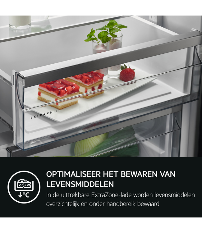 AEG 7000 NoFrost CoolAssist® Koel/vrieskast inbouw MultiSpace 189.4 cm NSC7C191DS