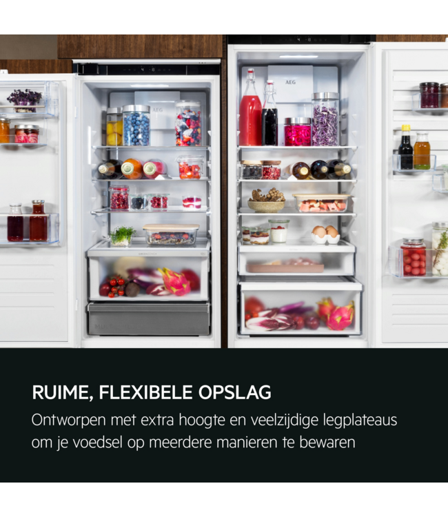 AEG 7000 NoFrost CoolAssist® Koel/vrieskast inbouw MultiSpace 189.4 cm NSC7C191DS