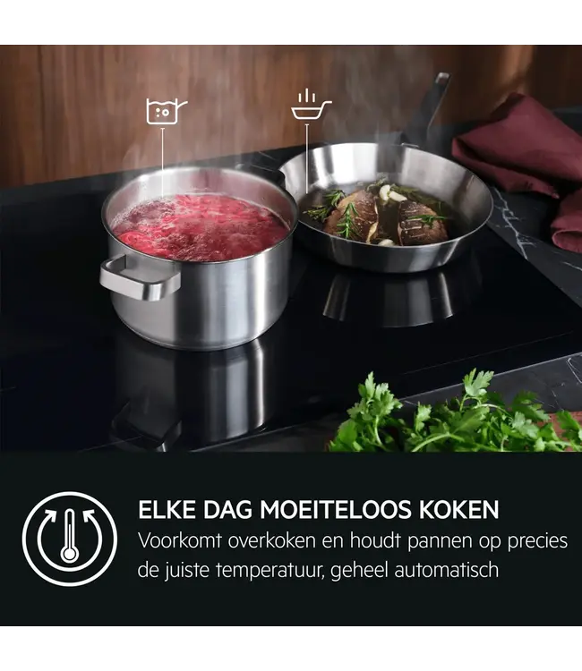 AEG 8000 Sense Boil+Fry - inductie 80 cm NIK85M30FB