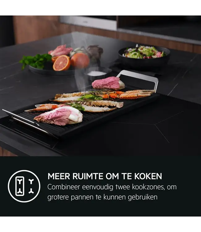AEG 8000 Sense Boil+Fry - inductie 80 cm NIK85M30FB