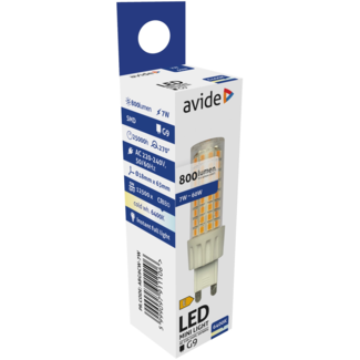 Avide Lightning  LED 7W G9 Kallvit 6400K