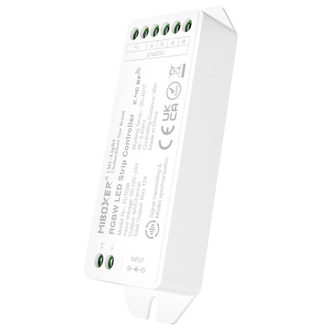 MiBoxer RGBW LED Controller 4 Kanal 12/24V Multifunktion LED list Panel FUT038M