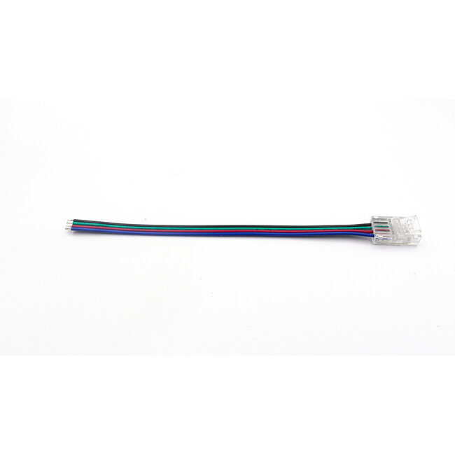 LED-kontakt PRO RGB 4-polig 8mm 1-sidig med kabel