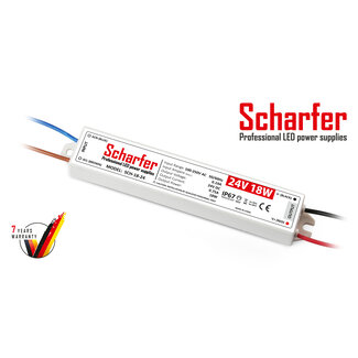 Scharfer  LED-strömförsörjning 24V 18W 0.75A IP67